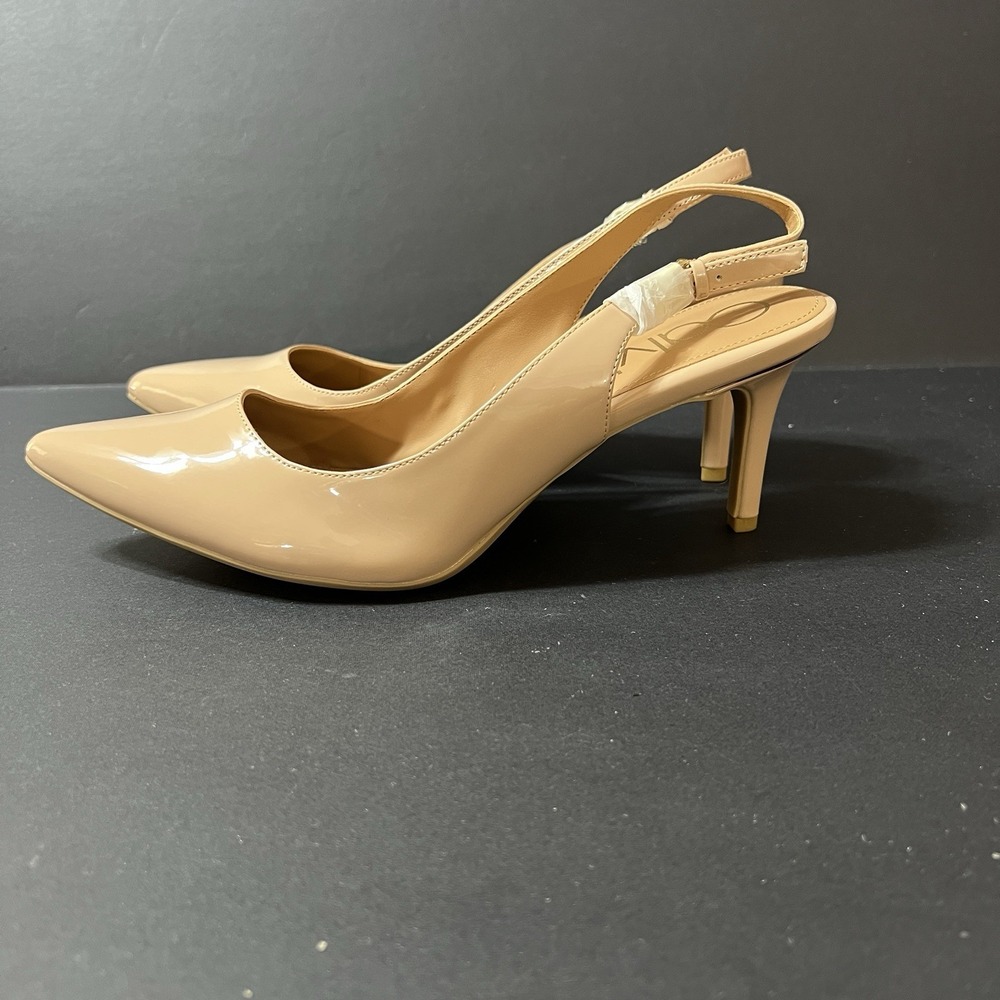 Calvin Klein Gala Patent Smooth Heels Women's Size 8 Boho NIB